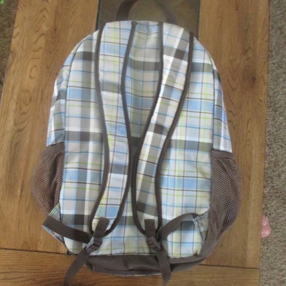 Thirty One 31 Plaid Full Size Backpack 20” - Picture 3 of 6